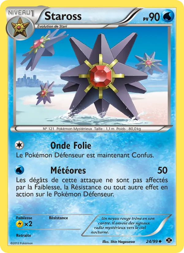 Carte Pokémon Staross 24/99 de l'extension Destinées Futures