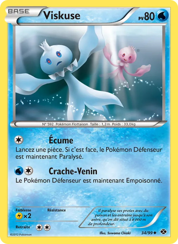 Carte Pokémon Viskuse 34/99 de l'extension Destinées Futures