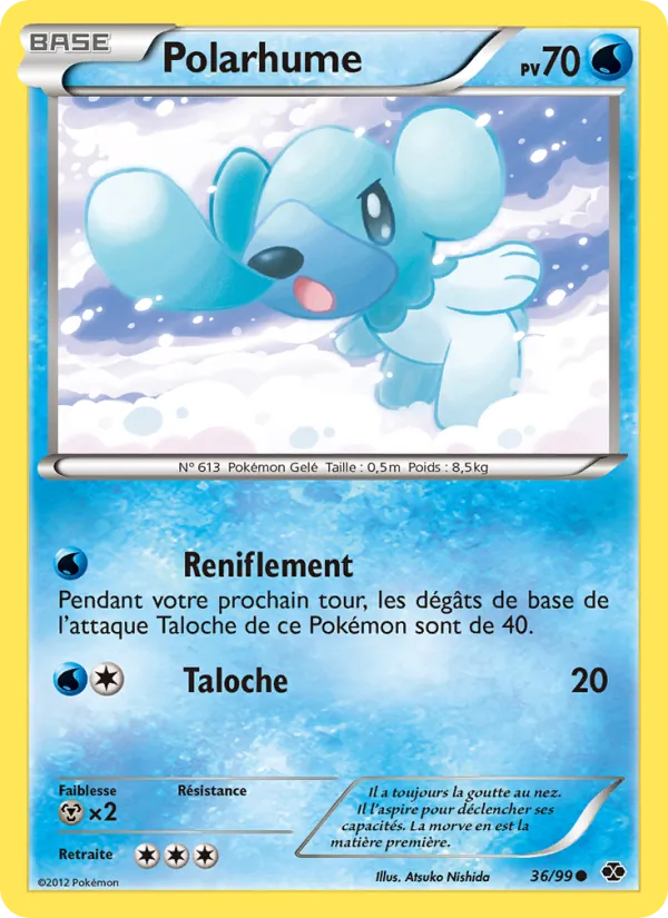 Carte Pokémon Polarhume 36/99 de l'extension Destinées Futures