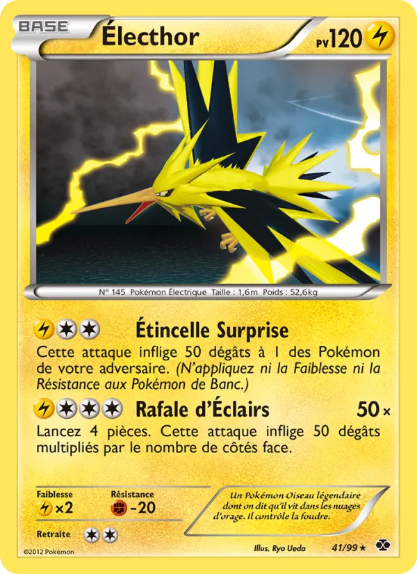 Carte Pokémon Électhor 41/99 de l'extension Destinées Futures