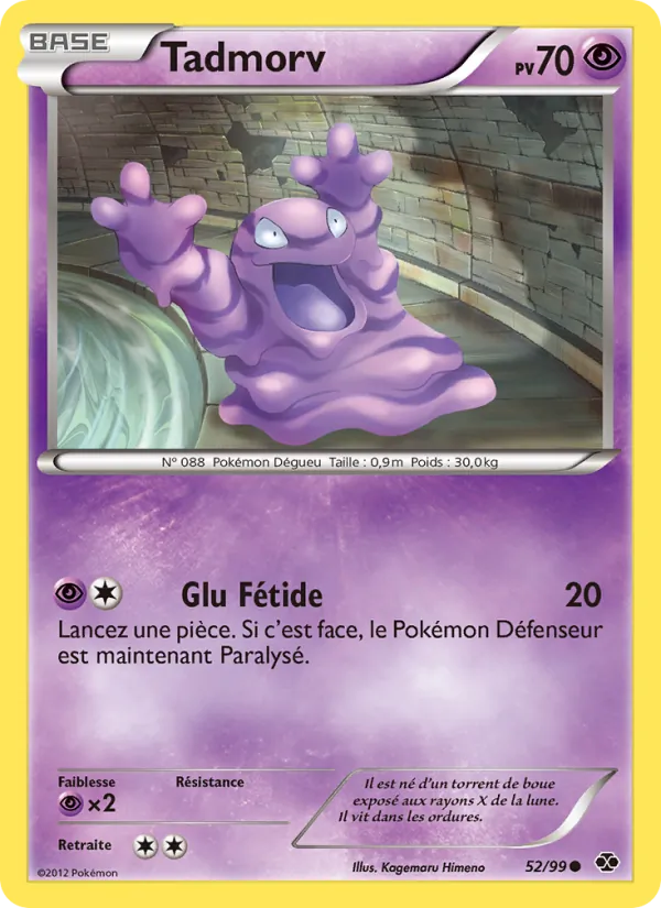 Carte Pokémon Tadmorv 52/99 de l'extension Destinées Futures