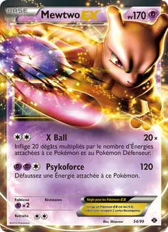 Carte Pokémon Mewtwo-EX 54 — Destinées Futures