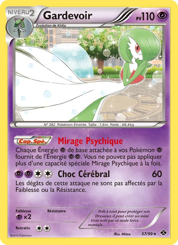 Carte Pokémon Gardevoir 57/99 de l'extension Destinées Futures
