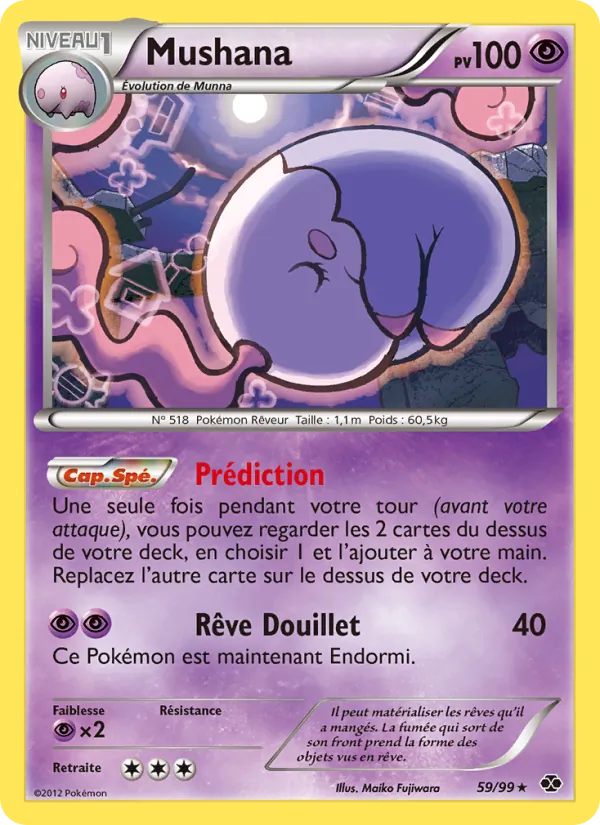Carte Pokémon Mushana 59/99 de l'extension Destinées Futures
