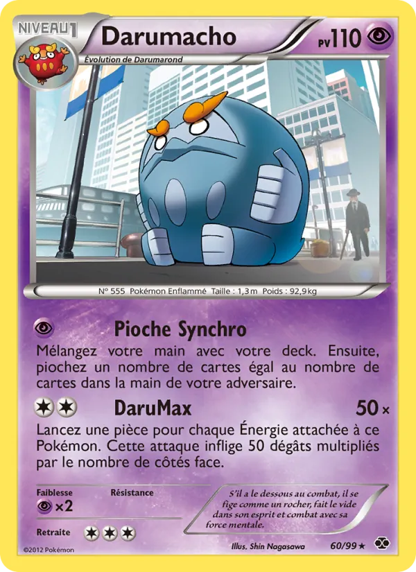 Carte Pokémon Darumacho 60/99 de l'extension Destinées Futures