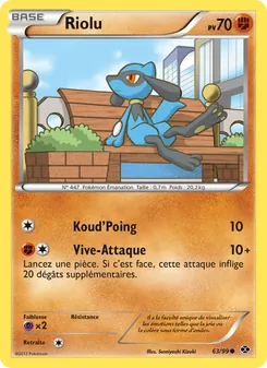 Carte Pokémon Riolu 63 — Destinées Futures