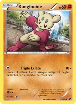 Carte Pokémon Kungfouine 67 — Destinées Futures