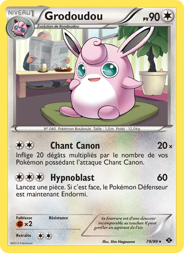 Carte Pokémon Grodoudou 79/99 de l'extension Destinées Futures