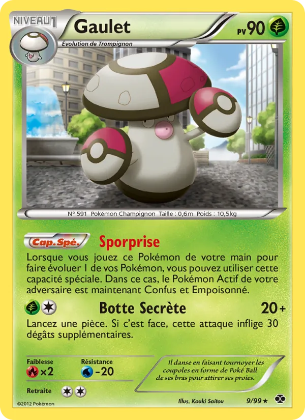 Carte Pokémon Gaulet 9/99 de l'extension Destinées Futures