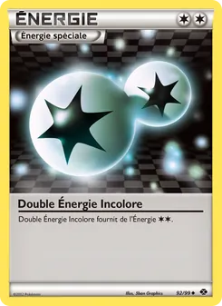 Carte Pokémon Double Énergie Incolore 92 — Destinées Futures