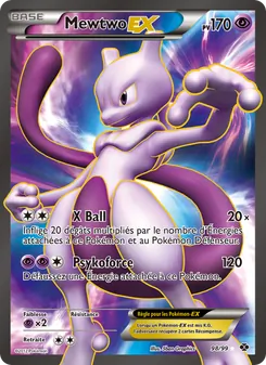 Carte Pokémon Mewtwo-EX 98 — Destinées Futures