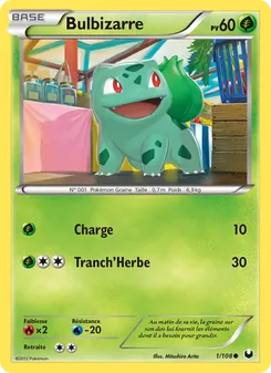 Carte Pokémon Bulbizarre 1