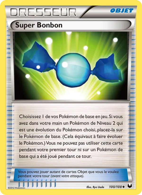 Carte Pokémon Super Bonbon 100/108 de l'extension Explorateurs Obscurs