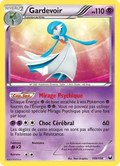 Carte Pokémon Gardevoir 109 — Explorateurs Obscurs