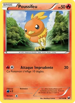 Carte Pokémon Poussifeu 14