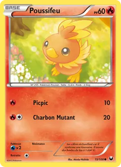 Carte Pokémon Poussifeu 15