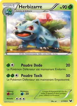 Carte Pokémon Herbizarre 2