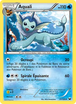 Carte Pokémon Aquali 25