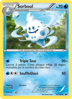 Carte Pokémon Sorboul 34
