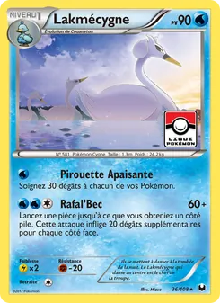 Carte Pokémon Lakmécygne 36