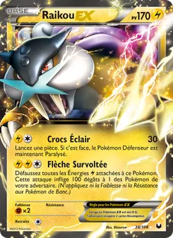 Carte Pokémon Raikou-EX 38