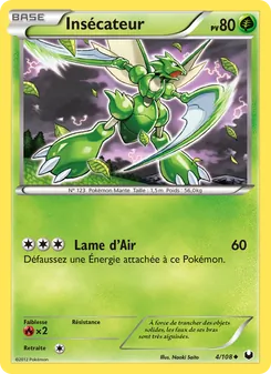 Carte Pokémon Insécateur 4