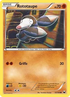 Carte Pokémon Rototaupe 55