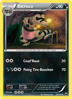 Carte Pokémon Escroco 65