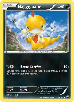 Carte Pokémon Baggiguane 67