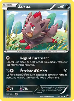 Carte Pokémon Zorua 70