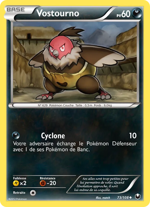 Carte Pokémon Vostourno 73/108 de l'extension Explorateurs Obscurs