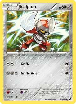 Carte Pokémon Scalpion 78