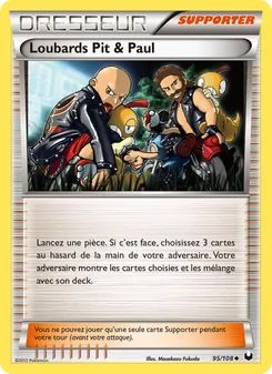 Carte Pokémon Loubards Pit & Paul 95