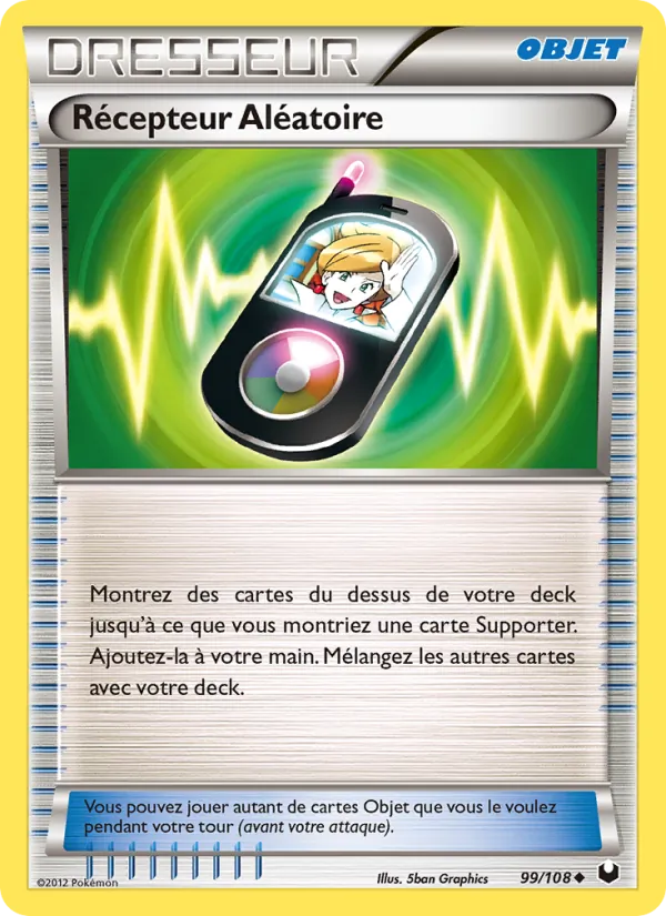 Carte Pokémon Récepteur Aléatoire 99/108 de l'extension Explorateurs Obscurs
