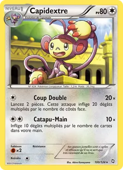 Carte Pokémon Capidextre 100