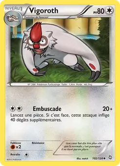 Carte Pokémon Vigoroth 102