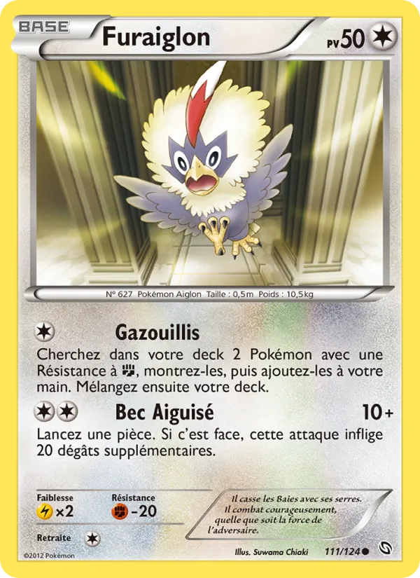 Carte Pokémon Furaiglon 111/124 de l'extension Dragons Éxaltés