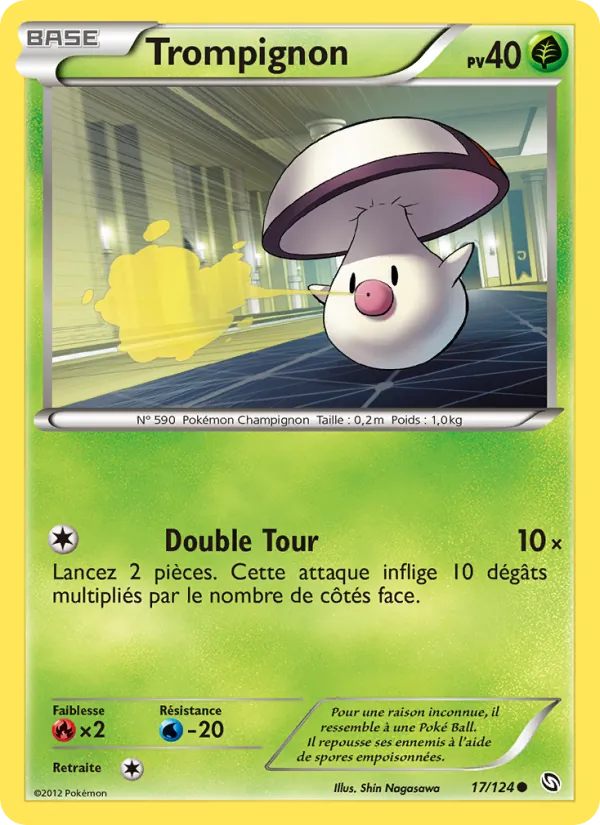Carte Pokémon Trompignon 17/124 de l'extension Dragons Éxaltés