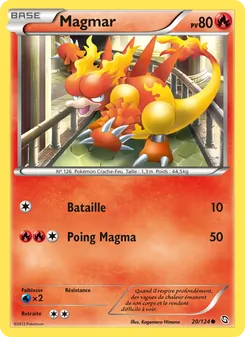 Carte Pokémon Magmar 20