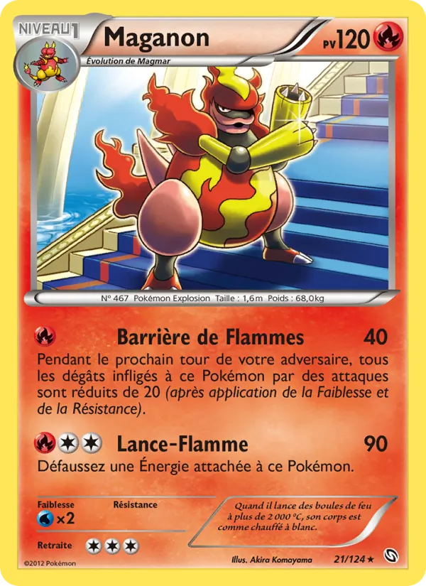 Carte Pokémon Maganon 21/124 de l'extension Dragons Éxaltés