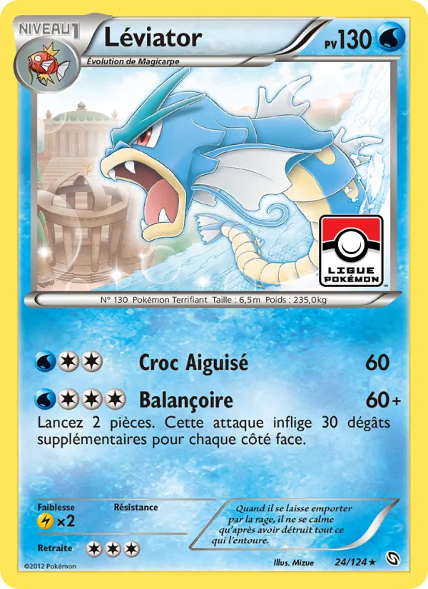 Carte Pokémon Léviator 24/124 de l'extension Dragons Éxaltés