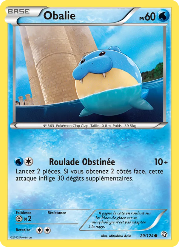 Carte Pokémon Obalie 29/124 de l'extension Dragons Éxaltés