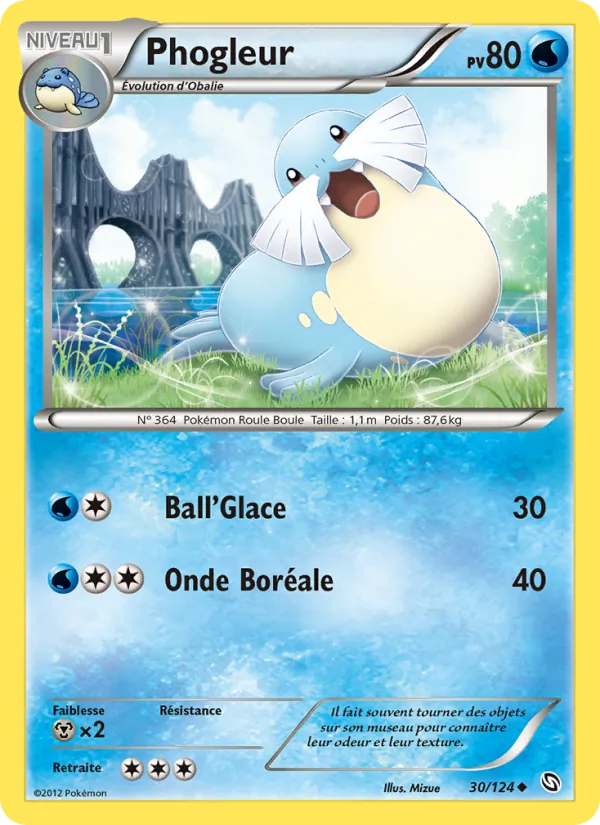 Carte Pokémon Phogleur 30/124 de l'extension Dragons Éxaltés