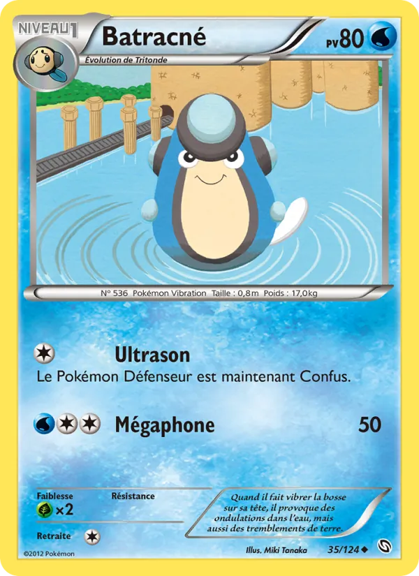 Carte Pokémon Batracné 35/124 de l'extension Dragons Éxaltés