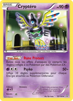 Carte Pokémon Cryptéro 52