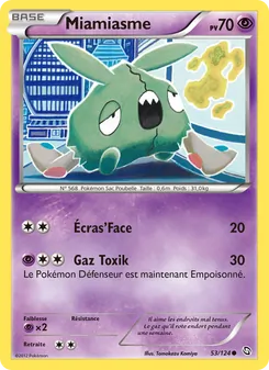 Carte Pokémon Miamiasme 53