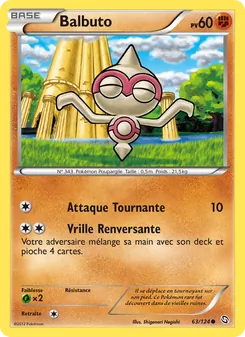 Carte Pokémon Balbuto 63