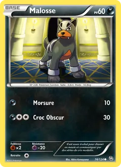 Carte Pokémon Malosse 74