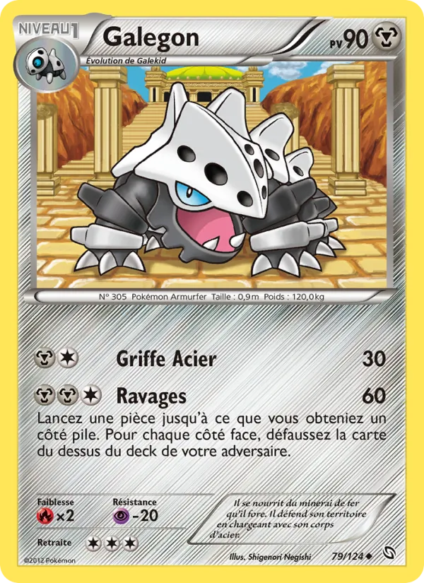 Carte Pokémon Galegon 79/124 de l'extension Dragons Éxaltés