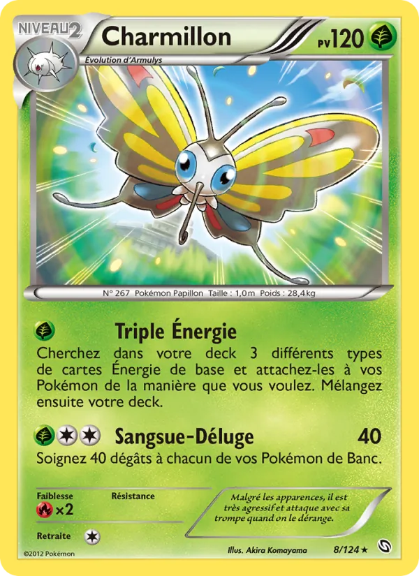 Carte Pokémon Charmillon 8/124 de l'extension Dragons Éxaltés